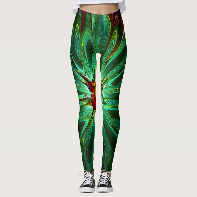 Fractal Art 35-36 Image Options Leggings (Front)