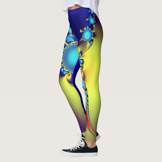 Fractal Art 66 Leggings (Left)