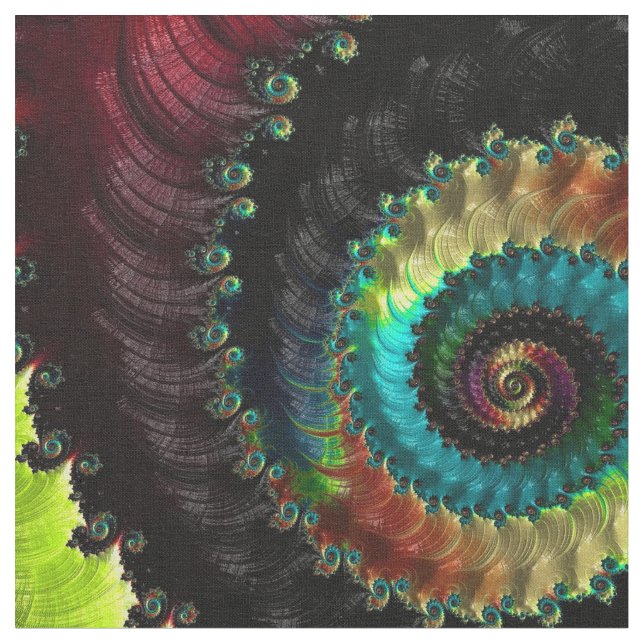 Fractal Art 74 Custom Fabrics Fabric (Close Up)