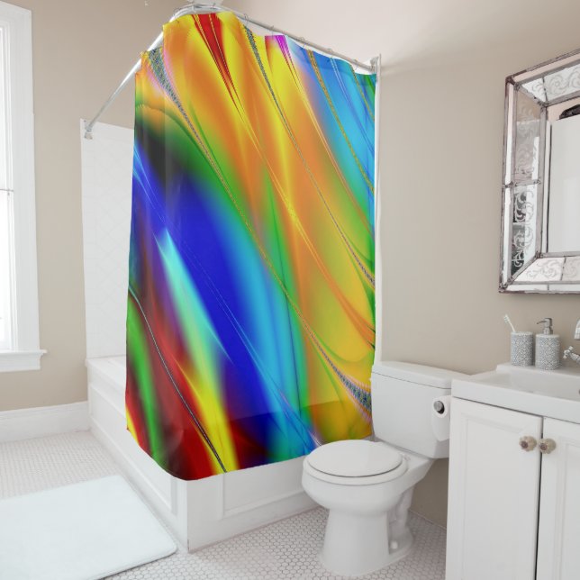Fractal Art 83 Shower Curtain (In Situ)
