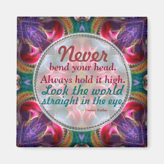 Fractal Art Fantasy Motivational Quote Magnet