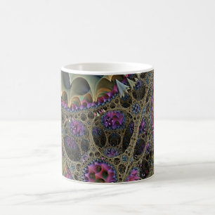 Fractal ART FLORAL WORLD Coffee Mug