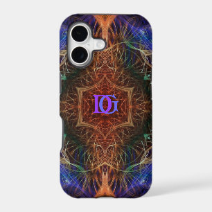 Fractal Art Indigo-Earth Custom Monogram