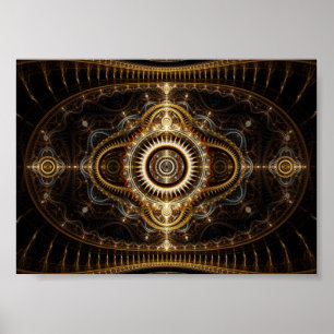 Fractal Art Poster: All Seeing Eye Poster