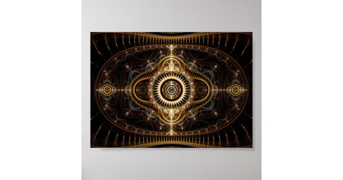 Fractal Art Poster: All Seeing Eye Poster | Zazzle