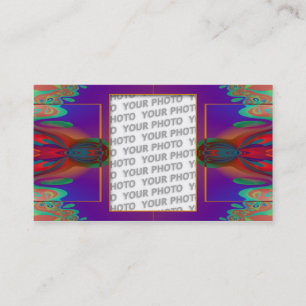 Fractal ART Template 1 + your photo Business Card