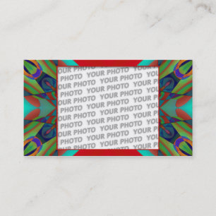 Fractal ART Template 2 + your photo Business Card