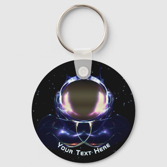 Fractal Astronaut Key Ring (Front)