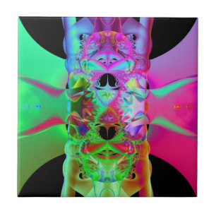 Fractal Beast Ceramic Tile