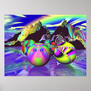 Fractal Billards Poster