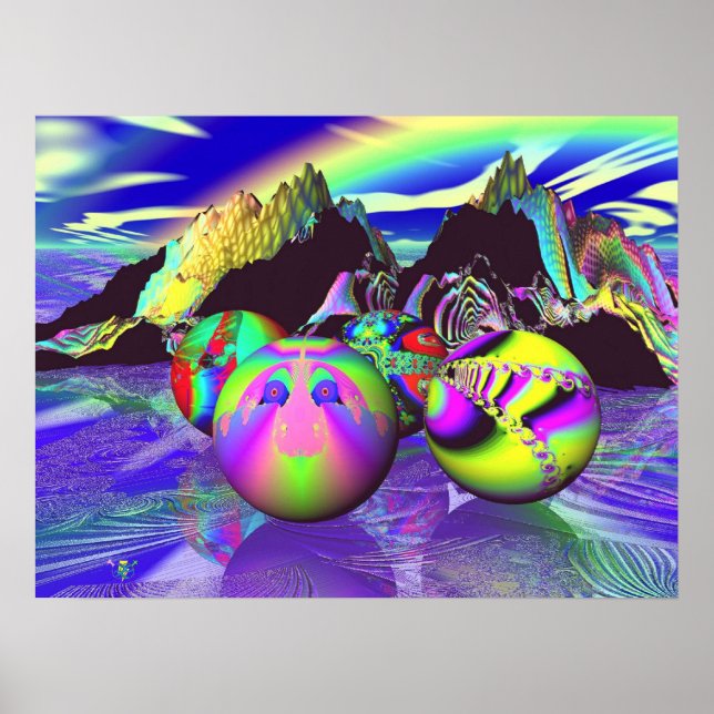 Fractal Billards Poster (Front)