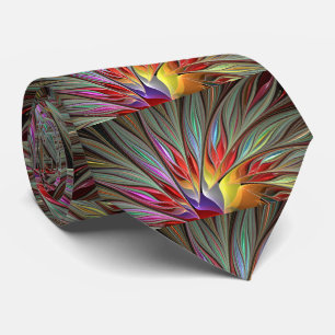 Fractal Bird of Paradise Tie