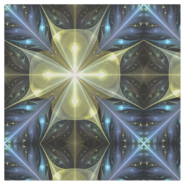 Fractal Bloom Fabric (Close Up)