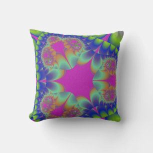 Fractal Cactus Bloom Cushion