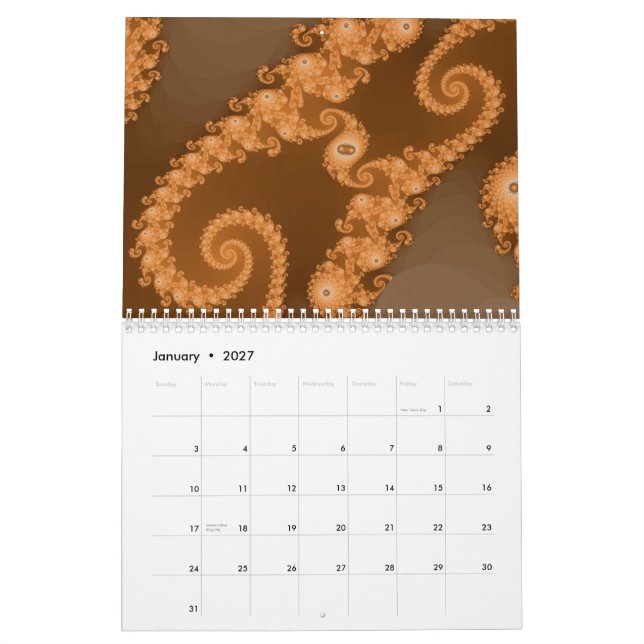 Fractal Calendar 2011 (Jan 2027)