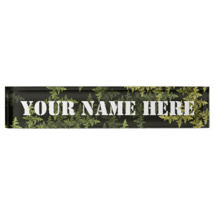 Fractal Camouflage Nameplate
