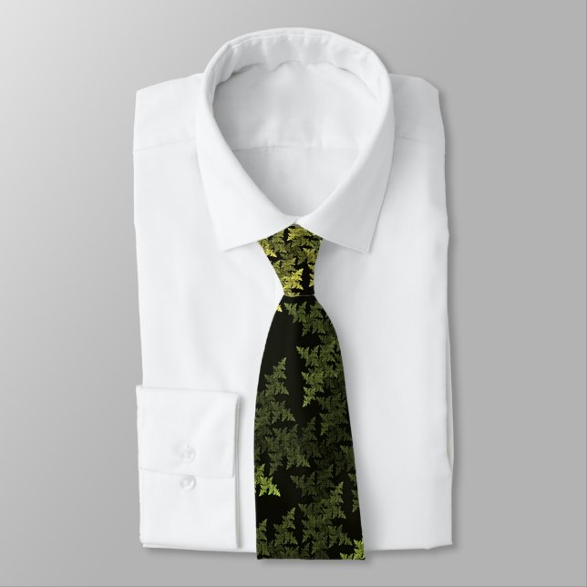 Fractal Camouflage Neck Tie (Tied)