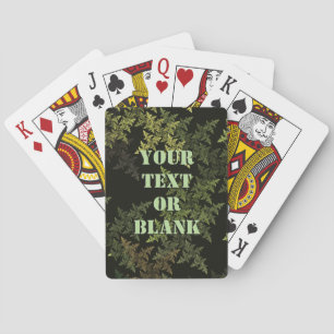 Fractal Camouflage Playing Cards