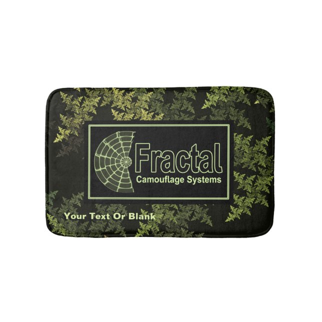 Fractal Camouflage Systems Logo Bath Mat (Front)