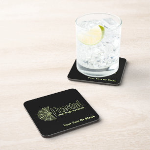 Fractal Camouflage Systems Logo Coaster