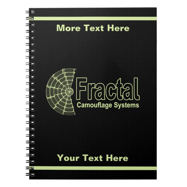 Fractal Camouflage Systems Logo Notebook (Front)