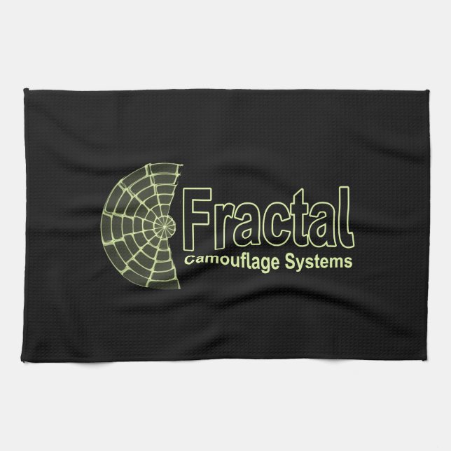 Fractal Camouflage Systems Logo Tea Towel (Horizontal)