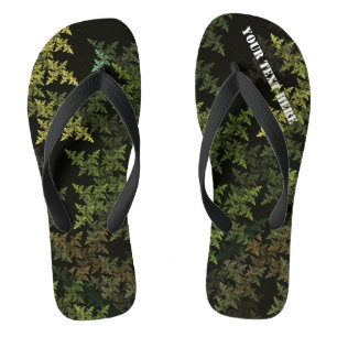 Fractal Camouflage Thongs