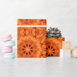fractal carrots wrapping paper