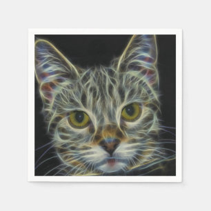 Fractal Cat Napkin