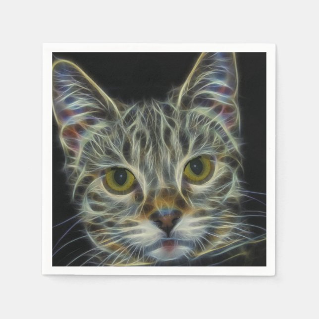 Fractal Cat Napkin (Front)