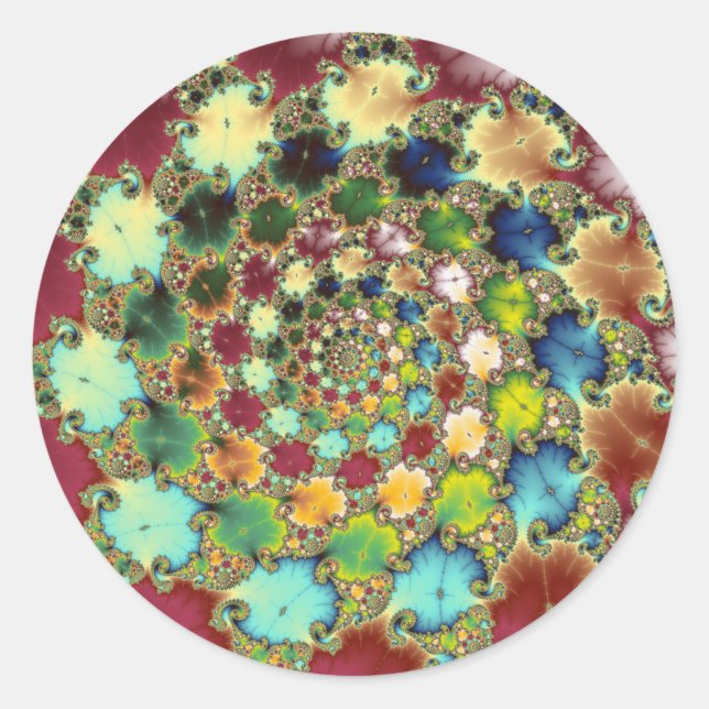 Fractal Cells - Fractal Sticker (Front)