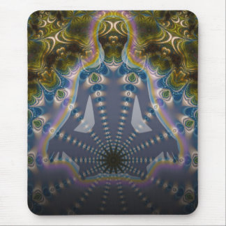 Fractal Chakra Yoga Meditation Mousepad