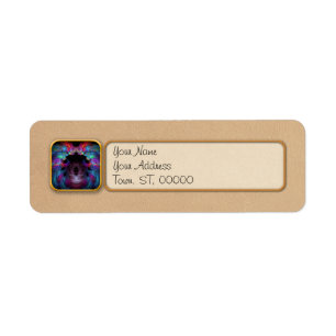 Fractal - Christ - Angels Wings Return Address Label