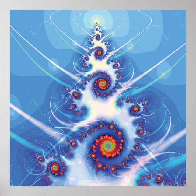 Fractal Christmas Tree Poster (Front)