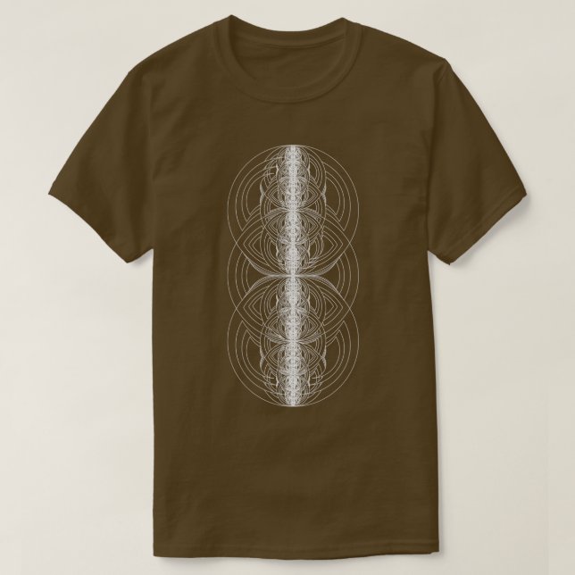Fractal Cirlce Dimensions T-Shirt (Design Front)