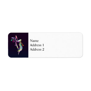 Fractal - Cockatoo Return Address Label