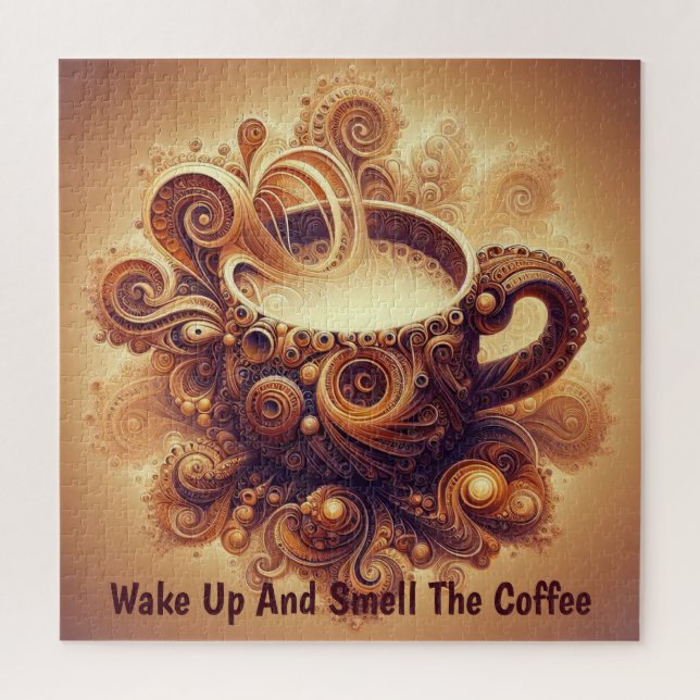 Fractal Coffee Reverie Jigsaw Puzzle (Vertical)