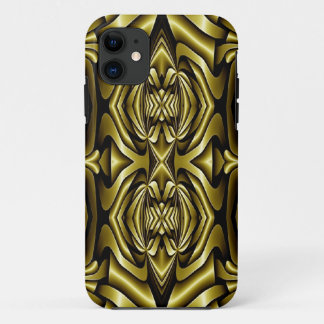 Fractal Composing - Kaleidoscope Gold iPhone 11 Case