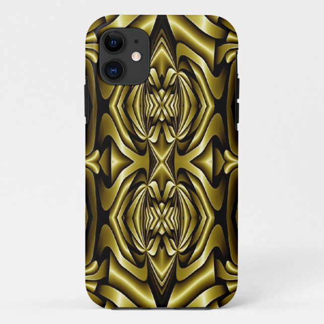 Fractal Composing - Kaleidoscope Gold Case-Mate iPhone Case (Back)