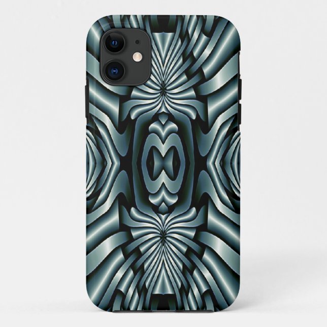 Fractal Composing - Kaleidoscope metal Case-Mate iPhone Case (Back)