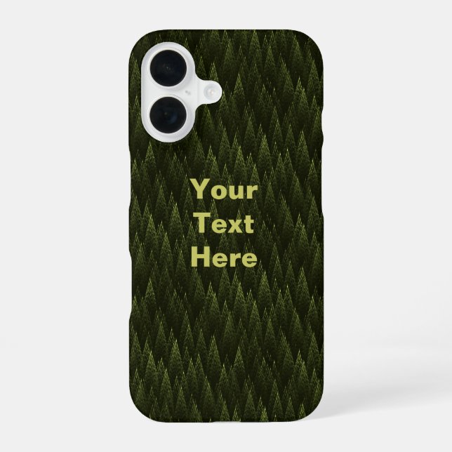 Fractal Conifer Forest  iPhone 16 Case (Back)