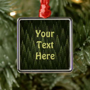 Fractal Conifer Forest Metal Tree Decoration