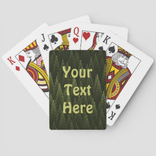 Fractal Conifer Forest Playing Cards