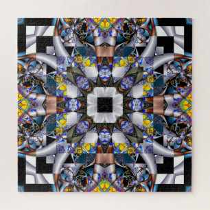 Fractal Crazy Quilt Jigsaw Puzzle