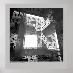Fractal Cube Poster