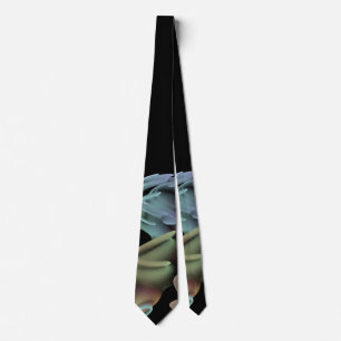 fractal design abstract 4 black, blue, green tie