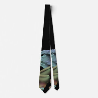 fractal design abstract 4 black, blue, green tie