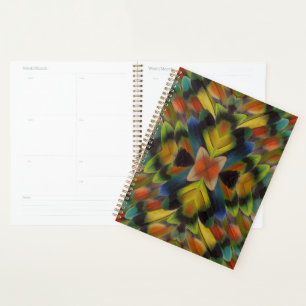 Fractal Design Of Lovebird Feathers Planner