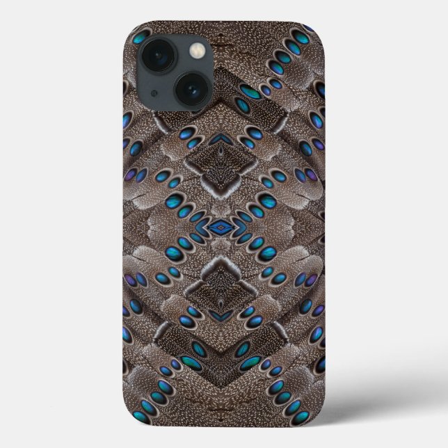 Fractal Design Pheasant Feather Case-Mate iPhone Case (Back)