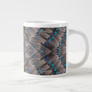 Fractal Design Pheasant Feather Large Coffee Mug